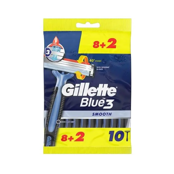 Gillette Blue3 Disposable Razors 10 pcs